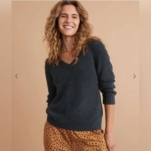 Marine Layer Ezra V-Neck T-Shirt Sweater